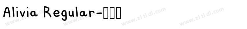 Alivia Regular字体转换 Alivia Regular字体转换